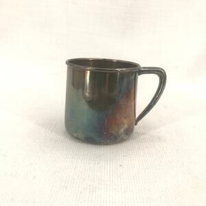 Antique Baby Cup Silver WM Rogers EPNS 1342 IS Mug Single Handle